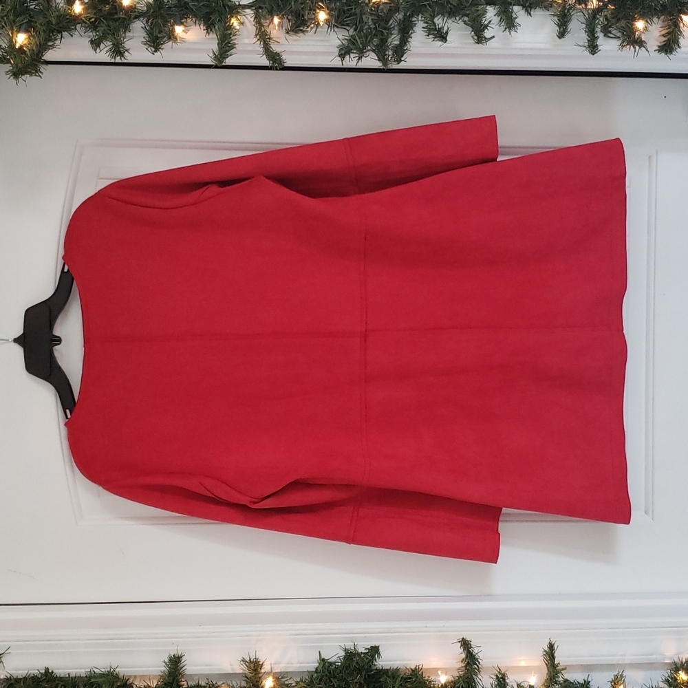 Feratelli Faux Suede Red Jacket - Picture 6 of 7